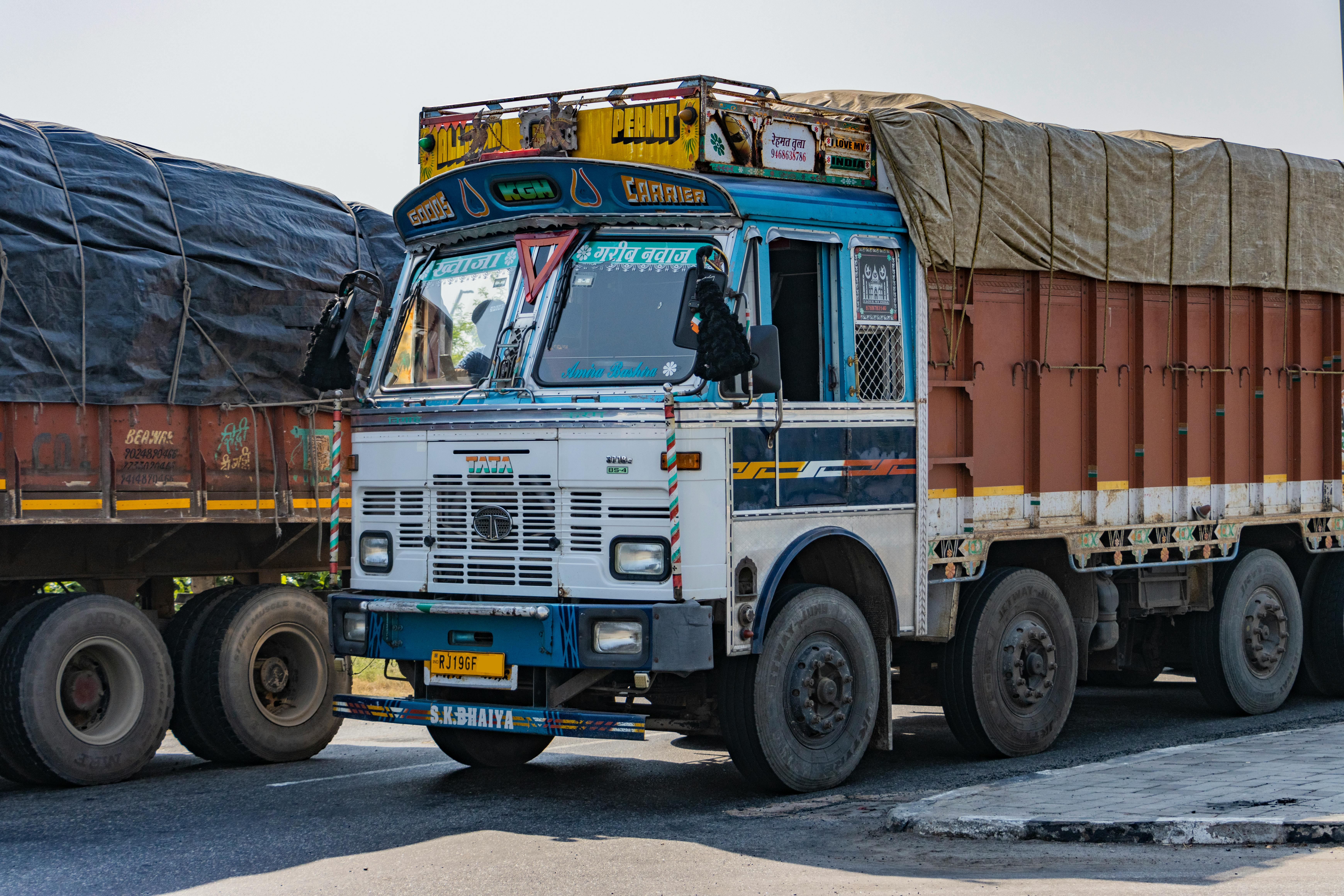 GD Cargo Freight truck driving on highway